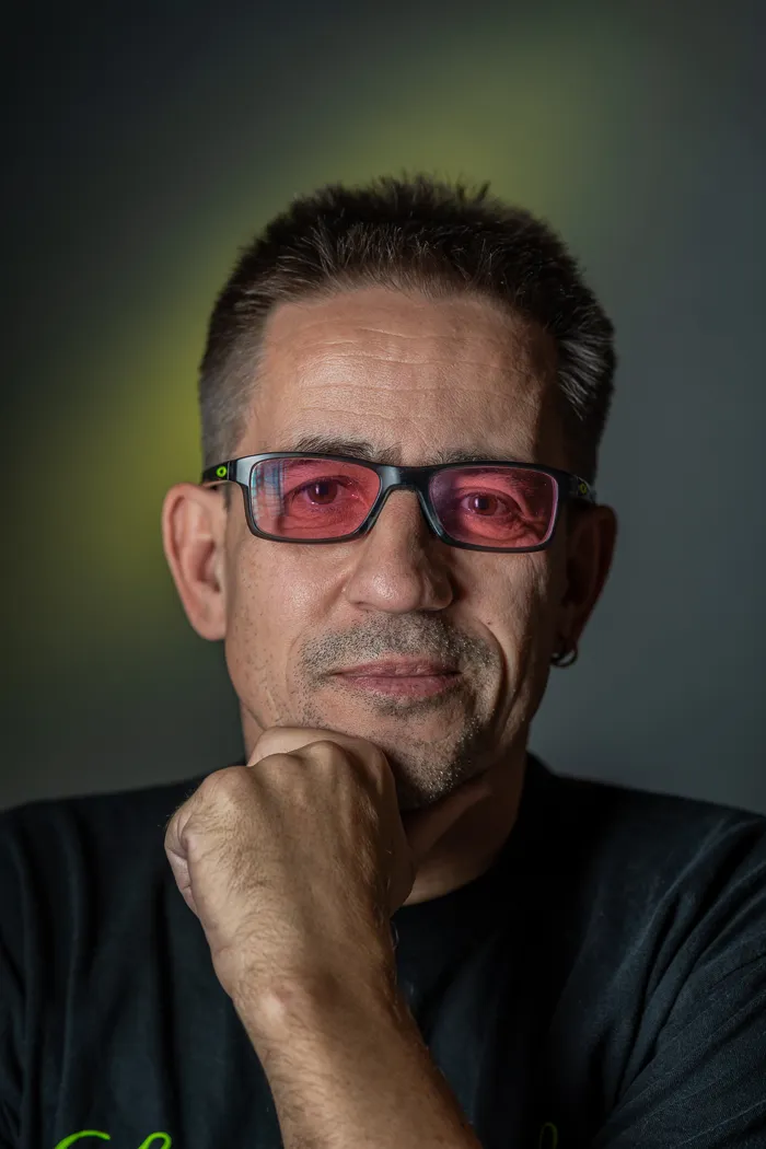 Lapp_Michael Studio photo of a middle-aged man wearing glasses